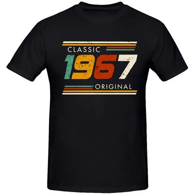 Klasyczne 1967 Oryginalne Vintage Prezenty na 57. Urodziny 57-letnie Koszulki Lato Boże Narodzenie Impreza Bawełna Retro Pomysł na Prezent T-shirt