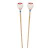 2Pcs Marimba Yarn Mallets Soft Comfortable Handle Medium Hard Heads Yarn Marimba Mallets Head for Instrument Playing