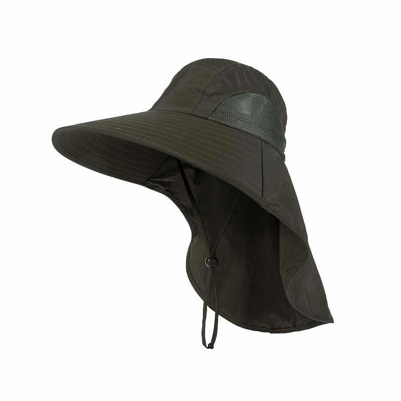 Спортивная шляпа для походов в джунгли, рыболовная шляпа, широкополая шляпа с защитой от солнца, быстросохнущая мужская рыболовная кепка