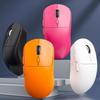 LINGSHE Wireless Charging Mouse Gaming Office Mouse Bluetooth + 2.4G Dual Mode Lightweight White