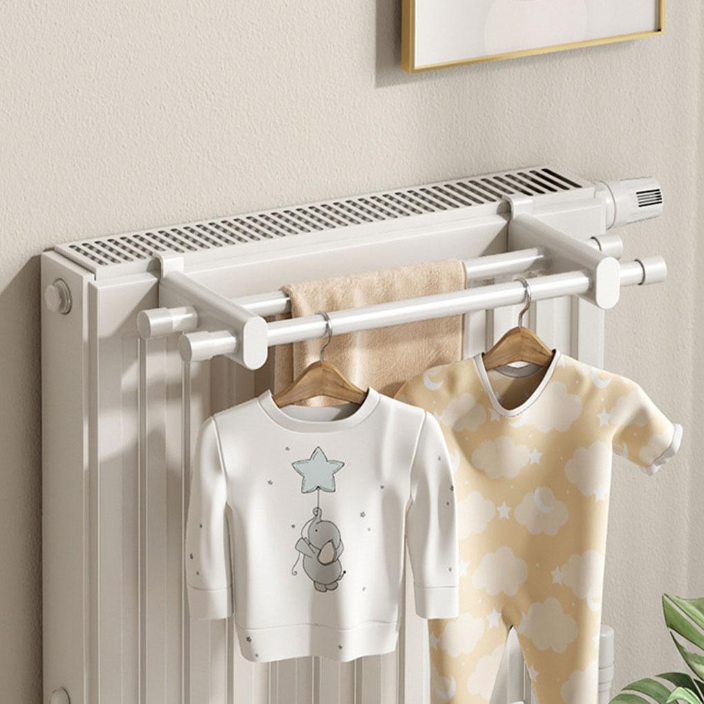 Сушильна стійка для радіатора Сушильна стійка з двома стержнями Стійка до високих температур Радіатор для сушіння одягу