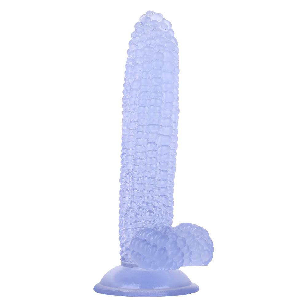 Particles Stimulate Corn Dildo with Suction Cup Butt Plug Sexe Jueguetes Sexuales Adult Anal Plug Erotic Mens Masturbator Pleasu