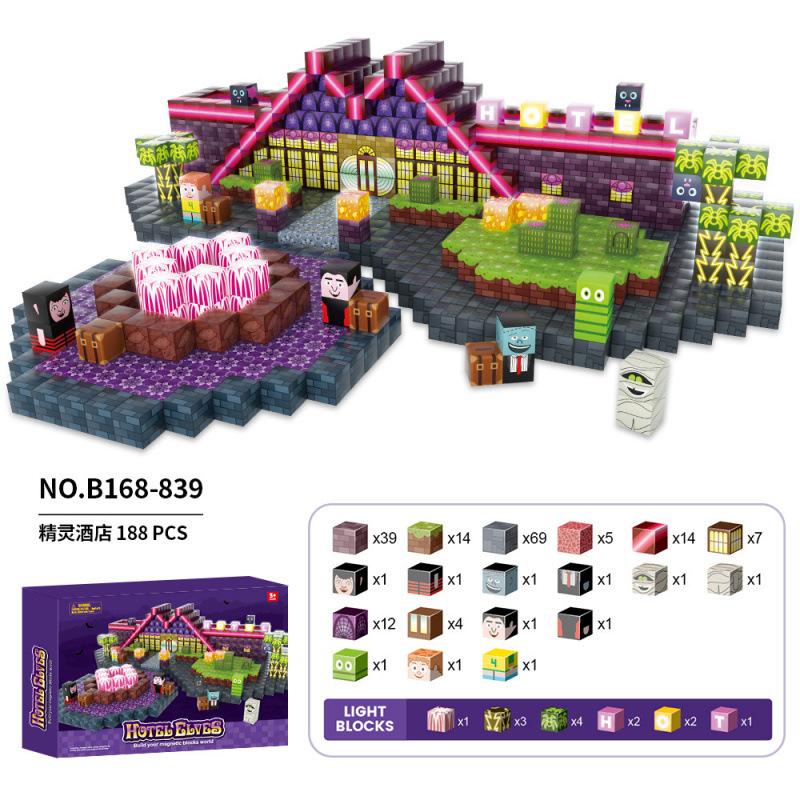 Hafif Manyetik Yapı Blokları Çocuk Bulmacası Birleştirilmiş Manyetik Kareler