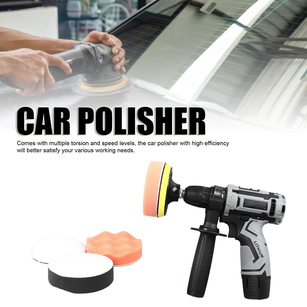 Car Polisher Cordless Electric Rechargeable Polishing Tool Set Kit for Waxing Maintenance Cordless Polisher Car Polisher Tool