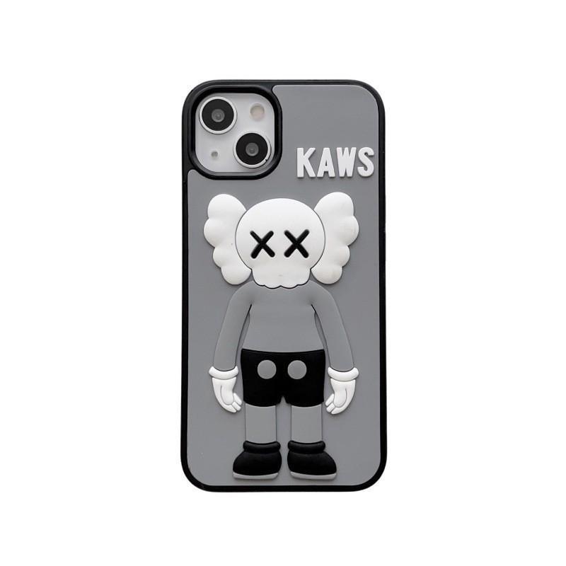 

Silicone 3D Sticker Phone Case, Compatible with iPhone XS/12/13 Pro Max, Creative European American Design, Holds 11 Cards Apple 14 Plus