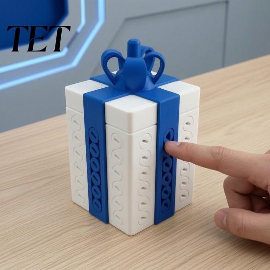 Hidden Storage Gift Containers 3D Printed Puzzle Box with Compartment for Pranks And Interactive Boxes Party Surprises, Reusable Integrated Container