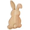 Rabbit Serving Tray Desktop Wood Plate Fruit Wooden Delicate Bunny Shaped Board Decor Baby Snack Containers Pizza Easter