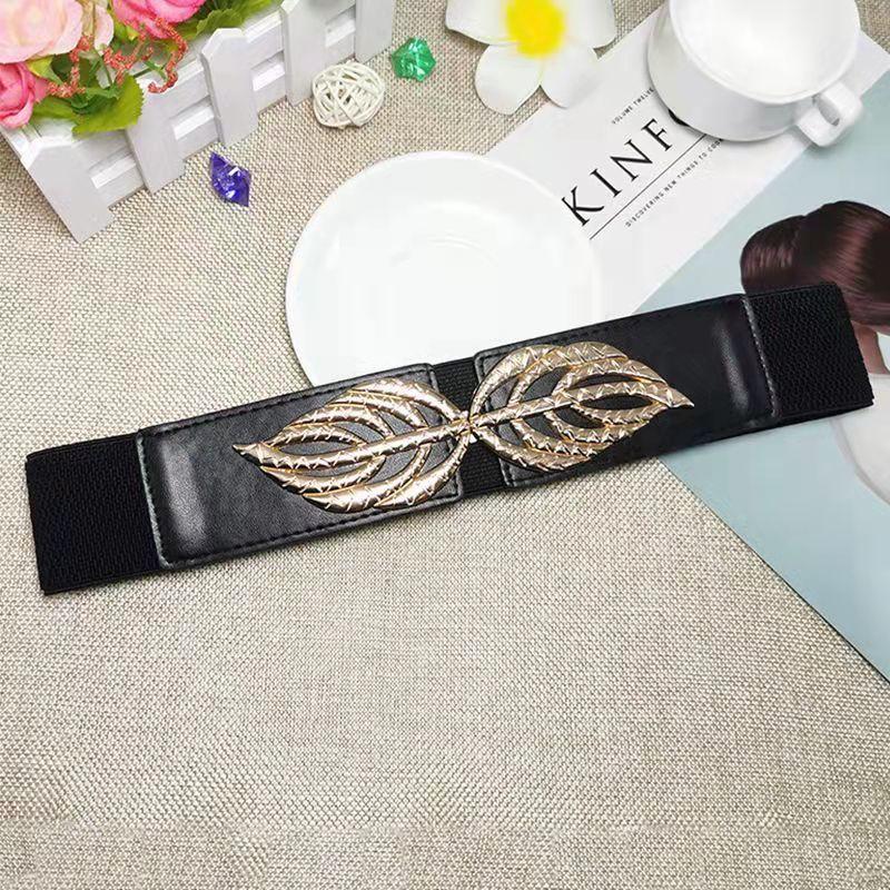 Unique Black Wide Waist Cincher For Women With Trendy Styles And Elegant Rhinestone Embellishments
