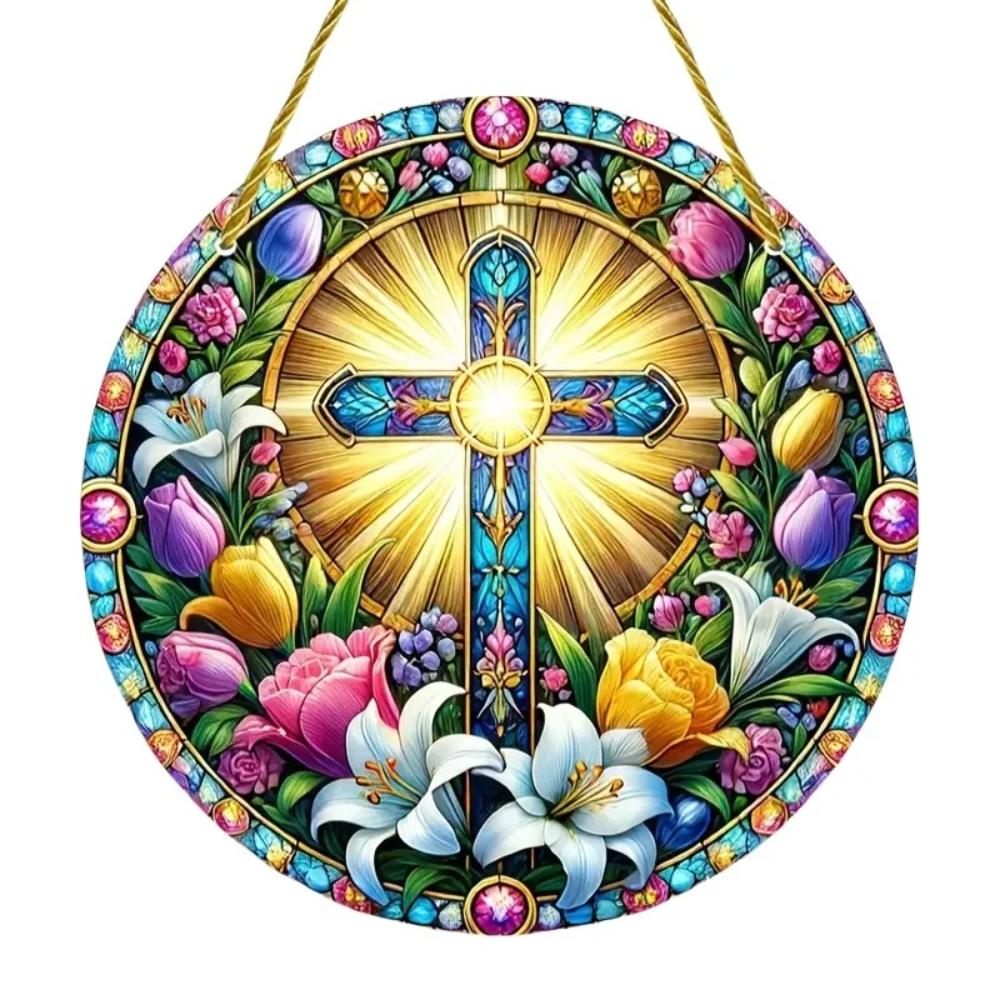 Prinzător de Paște, Decorațiune Rotundă Acrilică Suspendată, Decor Inovator pentru Casă, Perfect Durabil pentru Dormitor, Magazin, Birou, Bucătărie
