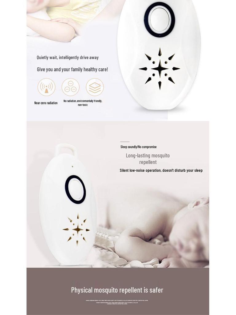 Portable USB Rechargeable Electronic Mosquito Repeller for Outdoor Use