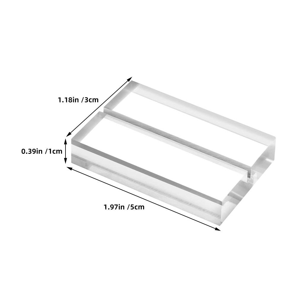 

4Pcs Sleek Acrylic Place Card Holder Transparent Slot Design Table Number Stand for Weddings Trade Shows Retail Sign Display прозрачный