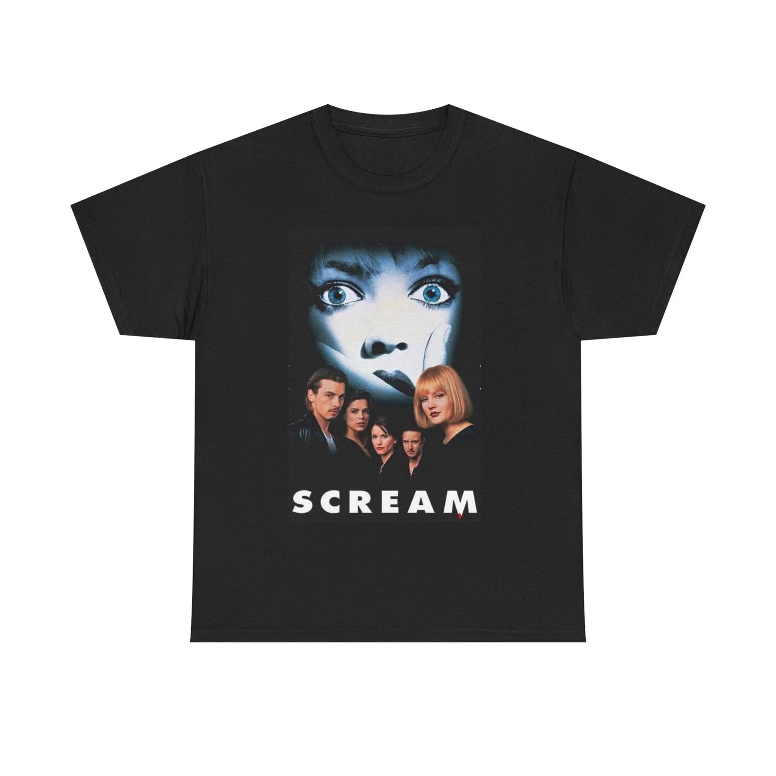 Men s and Women s T-shirts Scream Movie Poster M