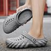 Slippers Men's Summer Baotou Hole Sandals Men's Stepping On Shit Feeling Outside Wear Non-slip Sports Beach Casual Sandals Dual-purpose