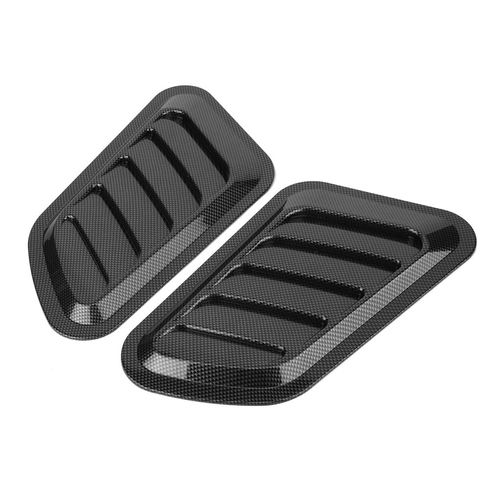 2Pcs Car Decorative       Hood Vent Cover Car Decoration Accessories