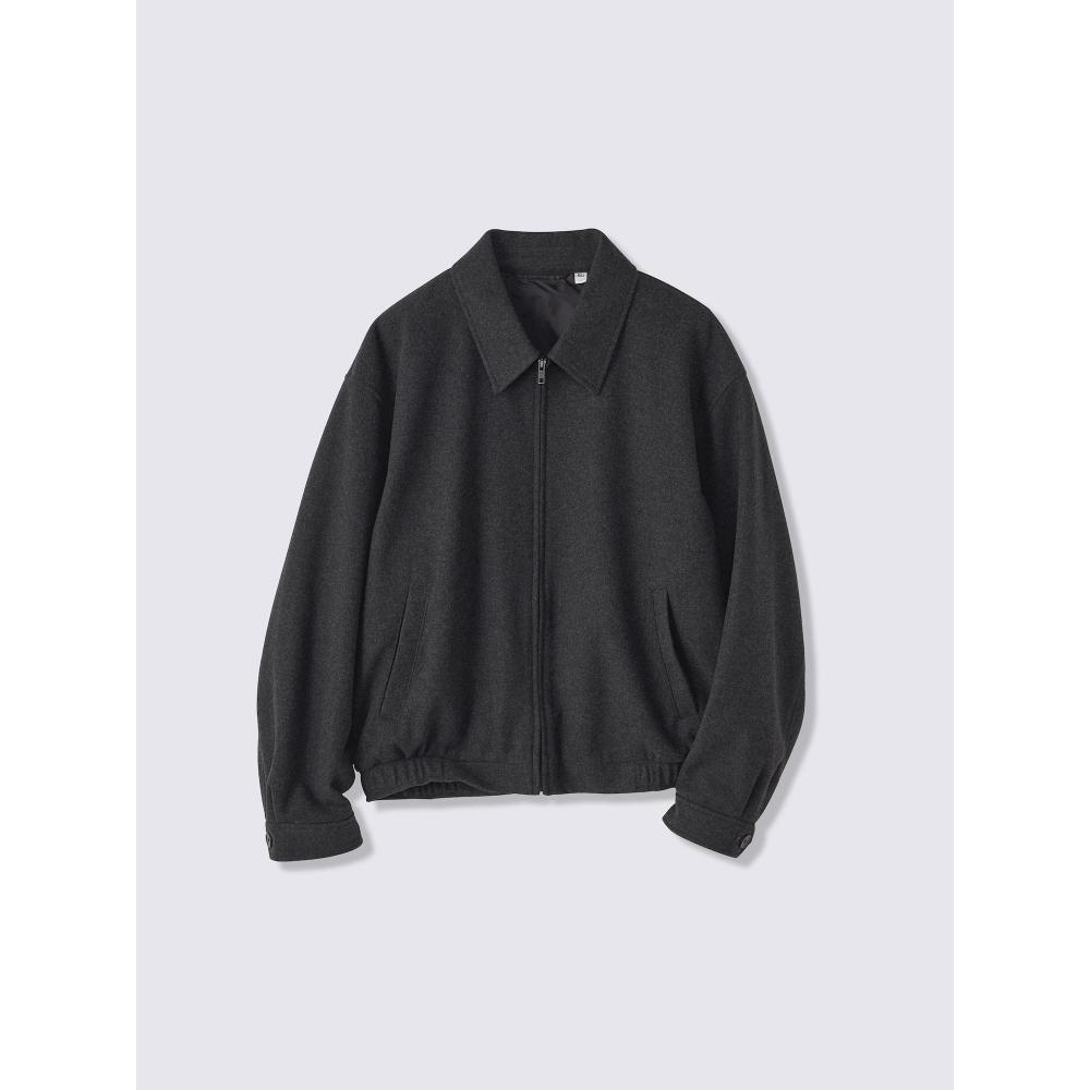 GU by Uniqlo Cozy Melton Zip Blouson