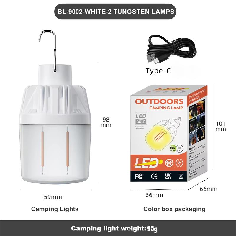 Portable LED Camping Light 3 Lighting Modes Use 3*AAA Battery Camp Lamp For Outdoor Waterproof Camping Hiking Emergency Lantern