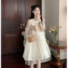 Pure Desire Wind Open Shoulder Straps Crew Neck Dress Women's New Summer Gentle Temperament Sweet First Love Skirt