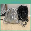 Pu Satin Drawstring Ladies Bag With Drawstring Design For Daily Use