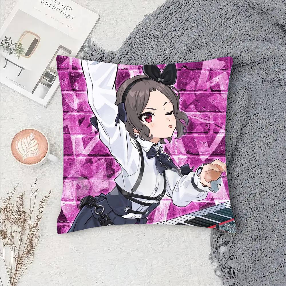 Tomo Ebizuka Anime Pillow Case Fashion Square Pillowcase Bedroom Sofa Room Ins Decoration Leisure