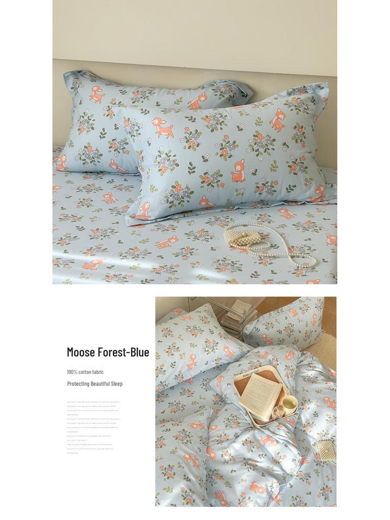 2025 New Style Pure Cotton Pillowcase Set: Simple Twill 48x74 Household Cover (Set of 2)