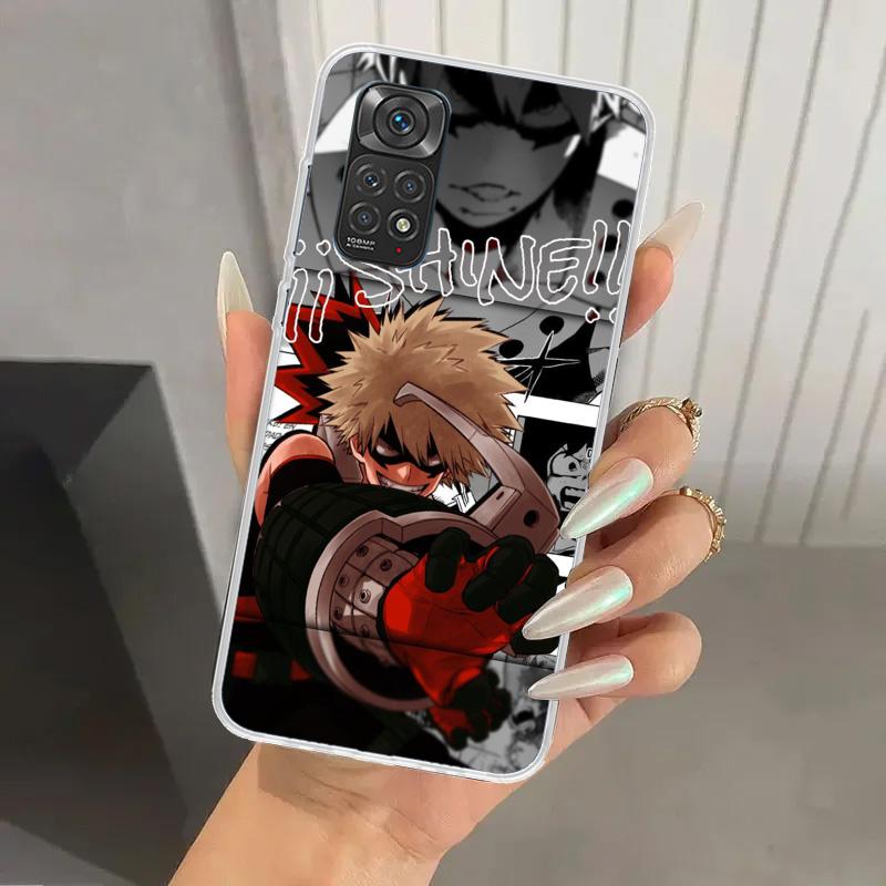 My Hero MHA Bakugou Katsuki Phone Case for Xiaomi Redmi Note 15 14 14S 13 12S 12 Pro 11S 11 Plus 11T 11E 10S Soft Funda Print Sh