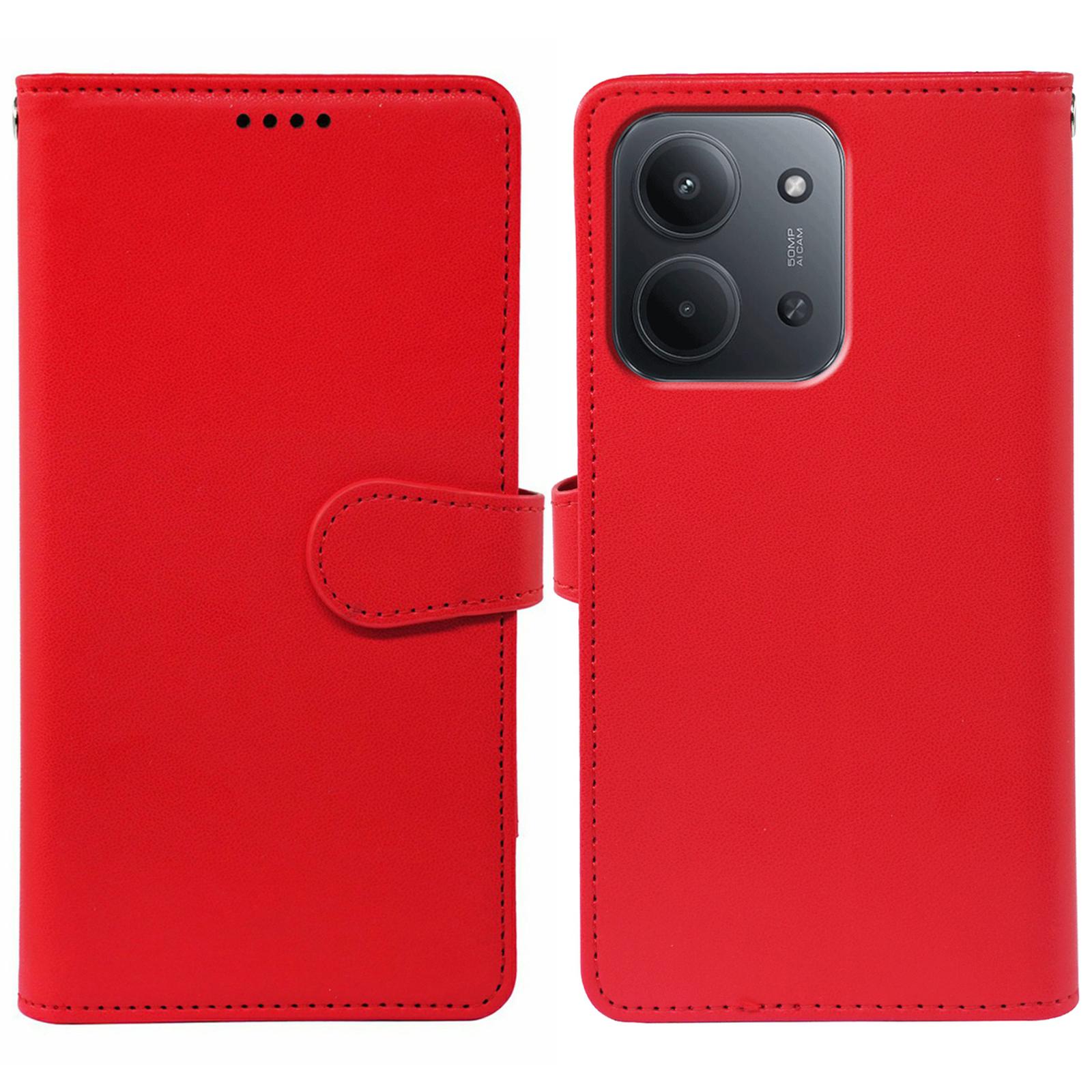 

Для Xiaomi Redmi 15C 5G (Європа) (173 мм)/15C 4G (Європа) (173 мм) Чохол з 9 відділеннями для карток, ПУ шкіра, підставка, чохол для телефону Red