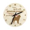 Norwegian Elkhound, Norsk Elghund, Gray Norwegian Elkhound - Clock with Dog, Wooden Clock with Engraving, Personalised Clock by