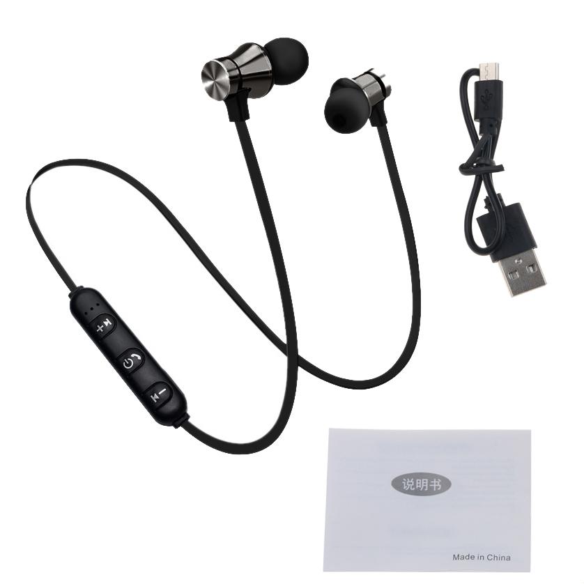 Magnetic Earphone Bluetooth-compatible 4.2 Wireless Headset In-Ear Noise Reduction Hanging Neck Headset Sports Headphones