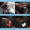 Universal Armrest Storage Large External Console 7 USB Charging Armrest Interior Center Console Box for Roomy Box, Double-Layer, Capacity, Box,
