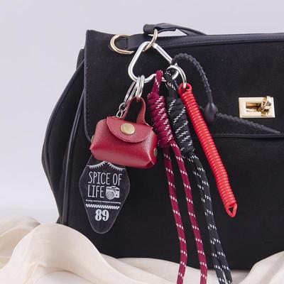 תרמיל מיני חמוד מעור מלאכותי תיק יד תלוי תליון לתיק אביזרים לתליות תיקים