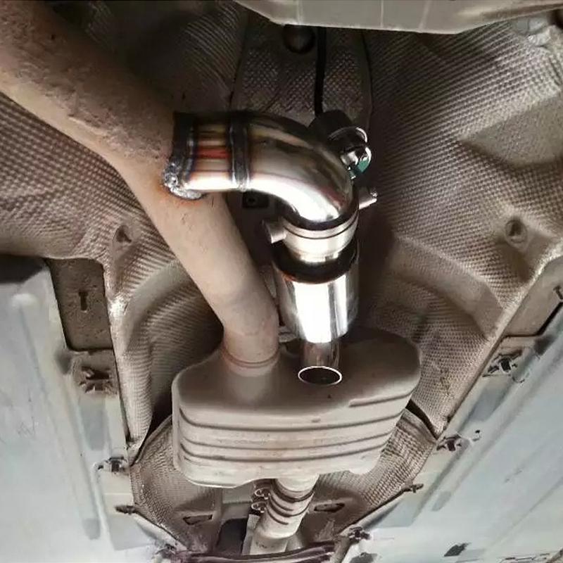 2,0 / 2,5 Zoll Universeller Einlass Auslass Auto LKW Kipper Schalldämpfer Endrohr Resonator Edelstahl Auspuffrohr Endstück Klangabstimmung