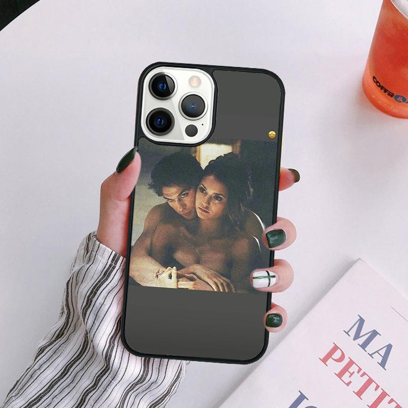 Elena Damon The Vampire Diaries Phone Case For iPhone 17 Air 16 15 14 13 12 Pro Max Plus Max Cover coque
