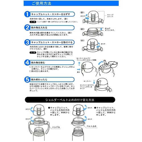 Skater Two Hands with Straw Stainless Steel Water Bottle Baby Mug Disney Winnie the Pooh Picnic 350ml Girls STWM3N-A