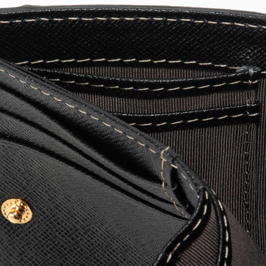 Patrick Cox L-shaped Zipper Folding Wallet [Rich] Women's Color Combination Brand Logo Transfer Print PXLW7LS3 Black B
