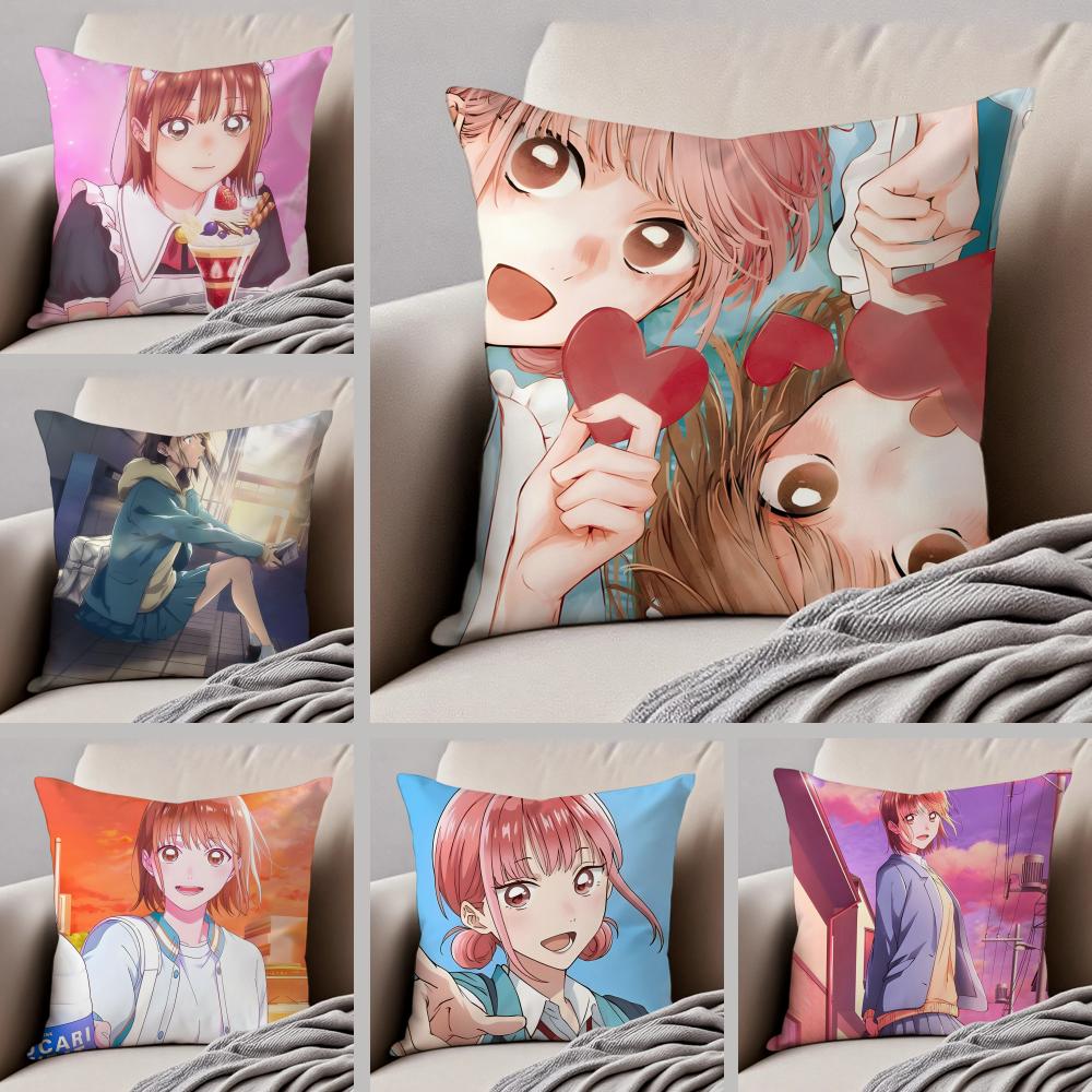 Heartwarming Sports Japanese Anime BBlue Box Cushion Cover Throw Pillow Cover Hidden Button Durable Polyester Chair Cushion