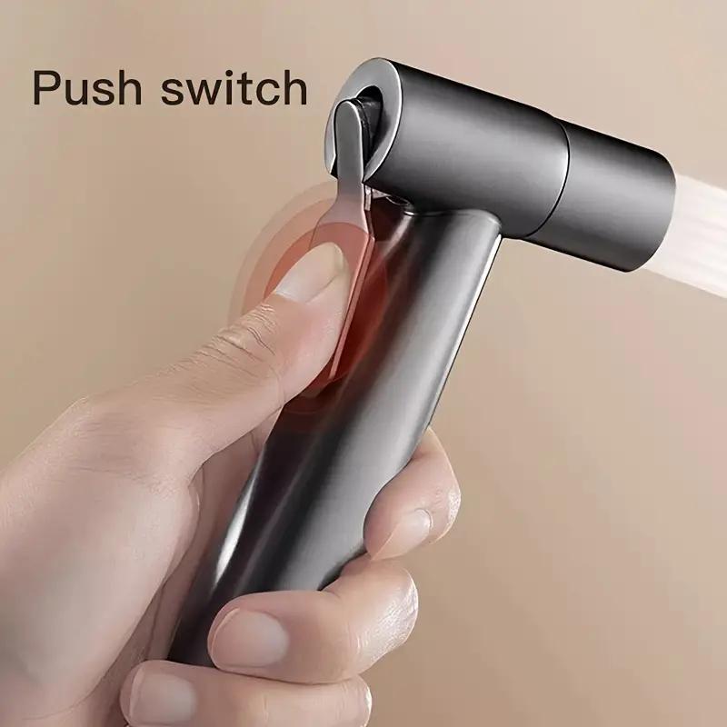 3 PCS Gun Grey Stainless Steel Toilet Spray Gun Toilet Spray Nozzle Toilet Companion with 78 inch Expansion Tube