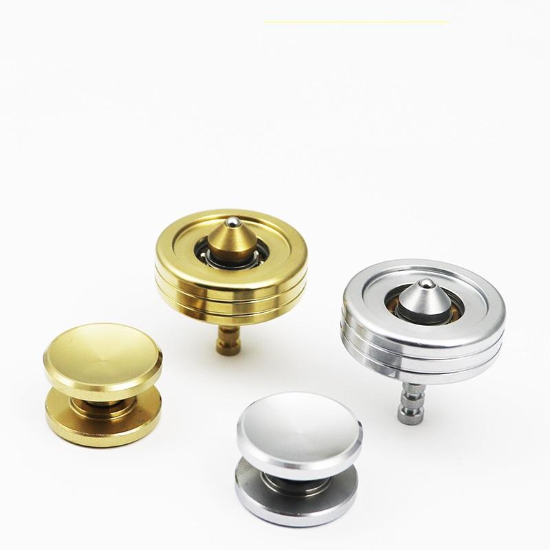 Metal 2-in-1 Gyroscope Rotator Stainless Steel Anti-Pressure Metal Rotating Top Anxiety Fidget Toy Adult & Children's Gift