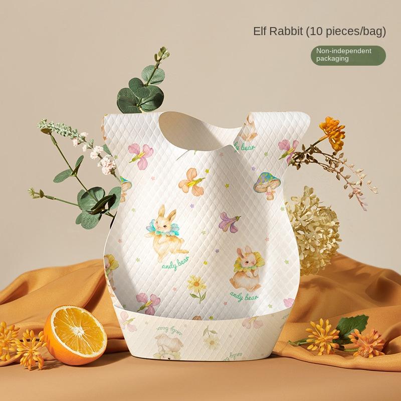 10/20pcs  Disposable Bibs and Drool Bibs for Infants and Young Children No Wash Bibs Waterproof Drool Bibs for Babies