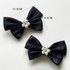 2Pcs Women Removable Wedding Shoe Decoration Elegant Bowknot Shoes Buckle with Pearl Shoe Clips Charms DIY Crafts