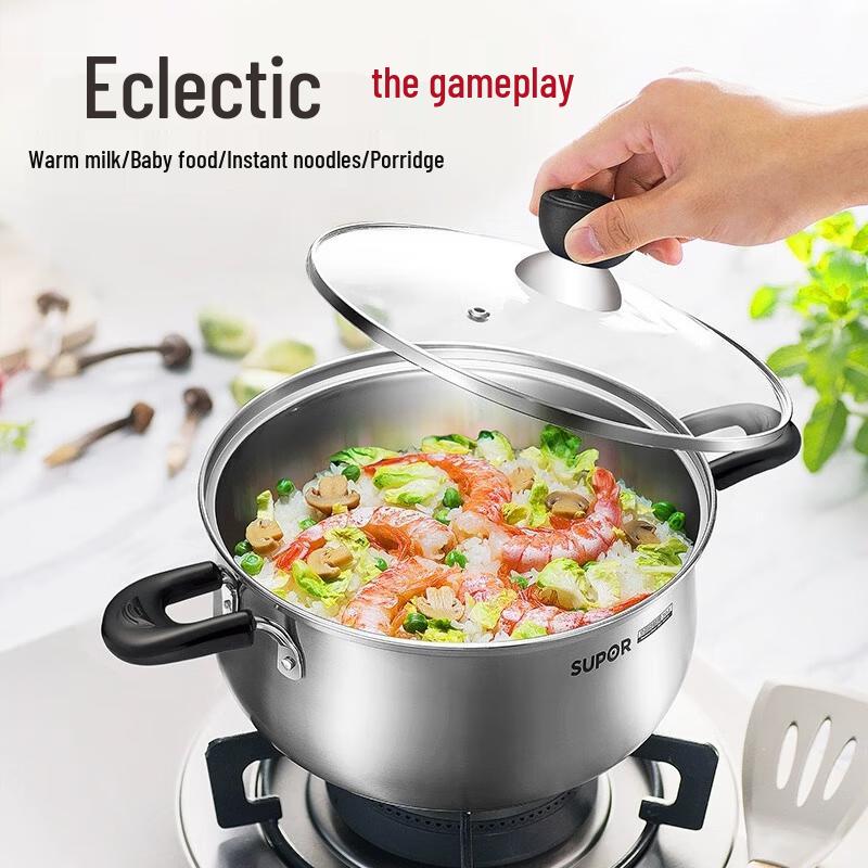 SUPOR 304 Stainless Steel Universal Cooktop Pot