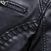 Europe and The United States Washed Leather Jacket Jacket Large Size Autumn and Winter PU Leather