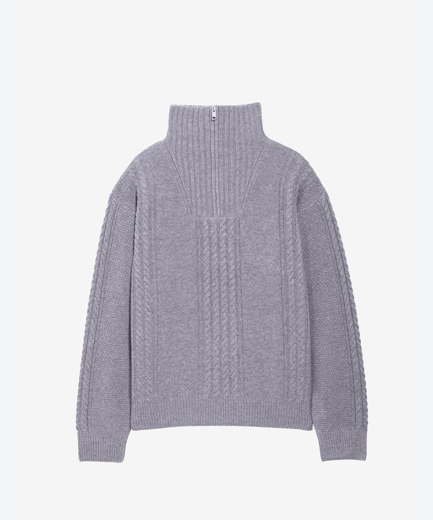 Aigle Men'S Cable Knit Sweater Aiw25Mkni005Lhg