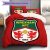 Wrexham Football Club LogoPattern Bedding,Quilt Set Quilt Cover Pillowcase Home Birthday Gift (1 * Duvet Cover + 2 * Pillowcase, Without Core)