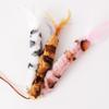 Cat Toys Feather Cats Stick Plush Interactive Cat Toy with Bell Wool Print Toys for Cats Teasing Kitten Toy Sticks Pet Products