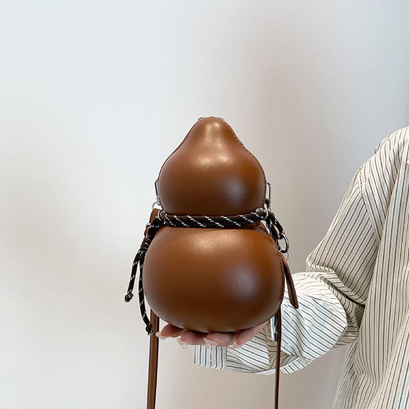 Damen Kürbisbeutel Modetrend Nischendesign Einfach Sonderform Persönlichkeit Einfache Schulter Umhängetasche