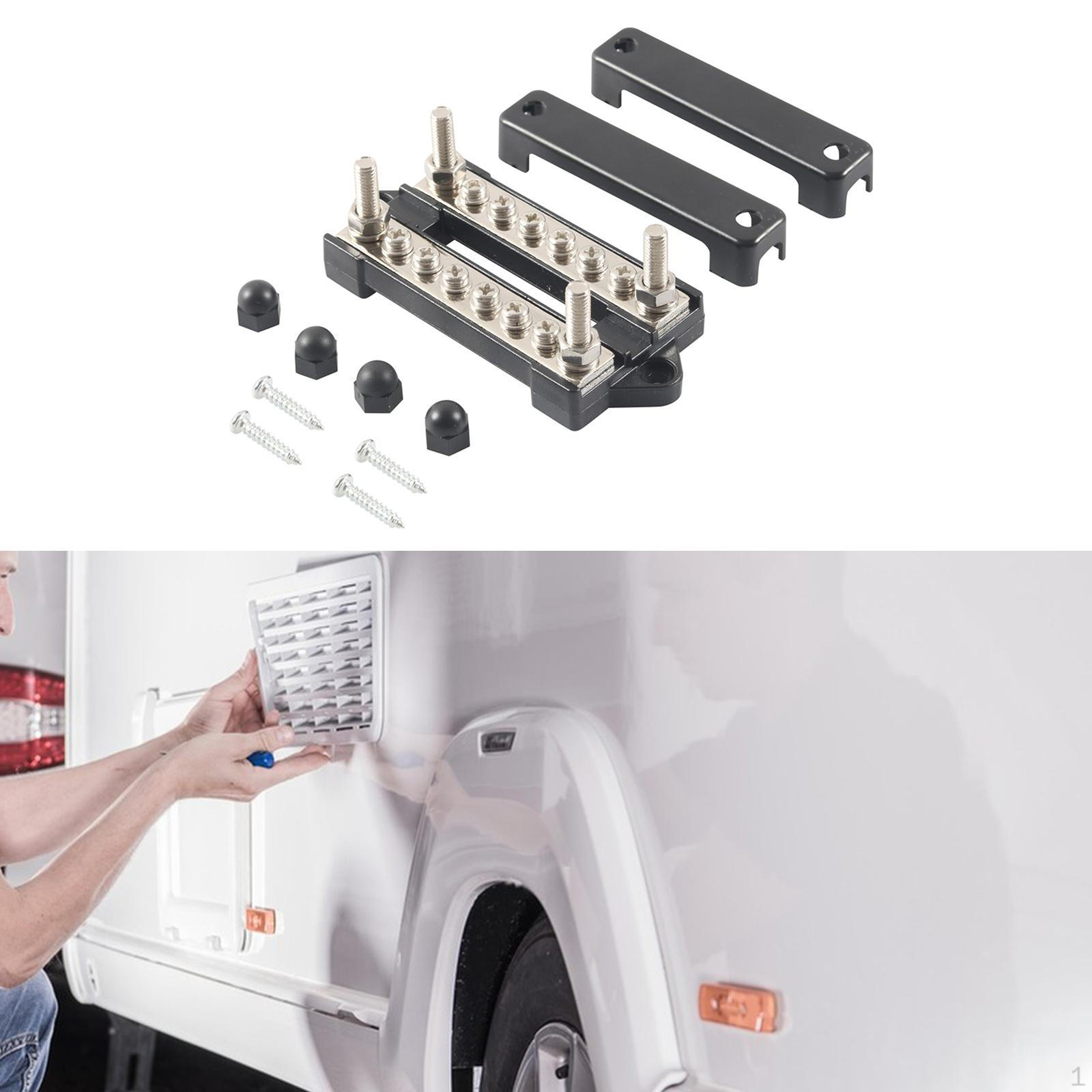 

6-канальний розподільний блок високопродуктивної батареї шинної шини шинної шини для ATV Auto Black Cover