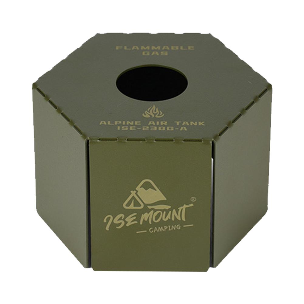 Camping Gas Can Case Anti-Fall Gas Canister Protective Cover Metal Fuel Cylinder Storage Case for Outdoor Camping