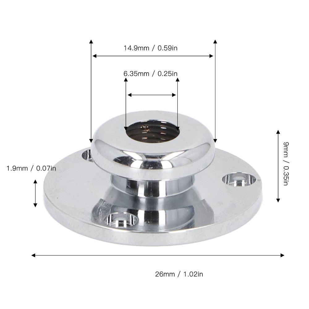 Silver Guitar Endpin Jack Metal End Pin Screw Kit Premium Strap Button Connector For Guitar