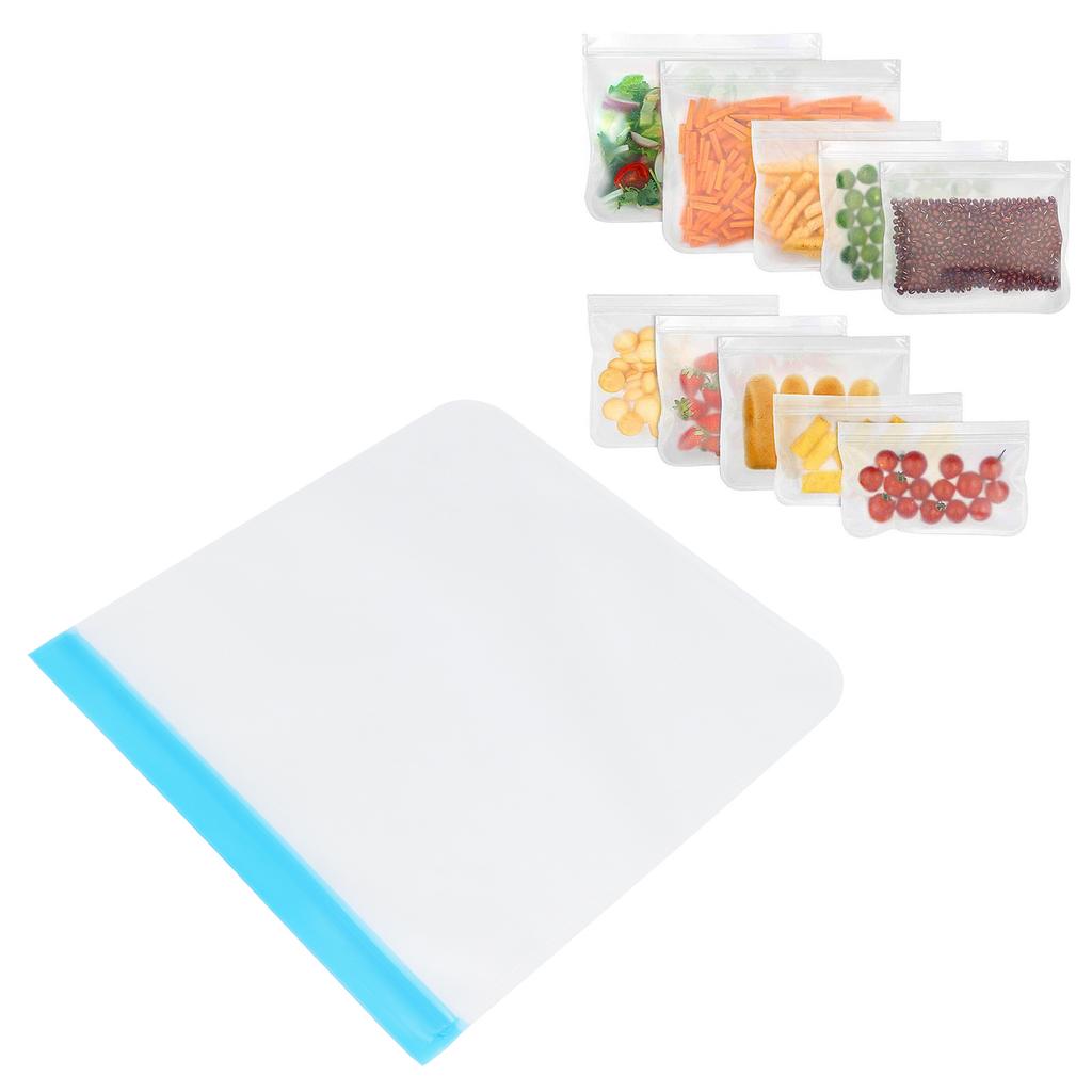 PEVA Food Preservation Bag Frosted Translucent Fruit Vegetable Sealed Bag for Home Kitchen