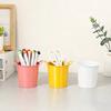 Huaqianguhh Creative Iron Pen Holder, Rustic Desk Organizer for Office, Metal Pencil Cup Makeup Brushes, Small Storage Bucket Office And Home Use